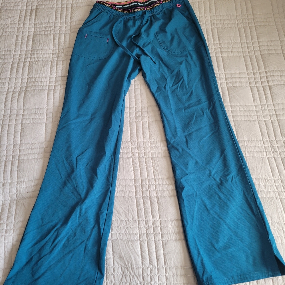 Heartsoul Caribbean Blue scrub pants